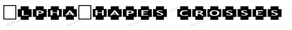 AlphaShapes crosses 2字体转换